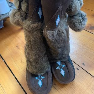 Mukluk fur boots